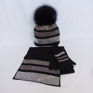 BRIGHT HAT, SCARF AND GLOVES SET