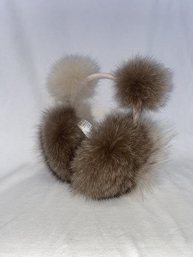 Two-tone fur headband