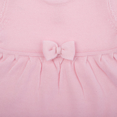 Vestito con fiocco in pura lana