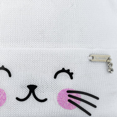 Double cotton hat with kitten pattern