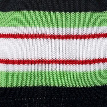 Double layer striped cotton hat