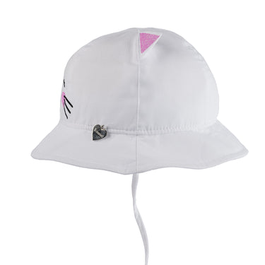 Hat with ruffles and cat ears