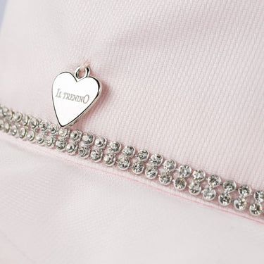 Cappello stile pescatore con lacci e cinturino strass