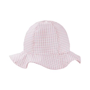 Cappello corolla a quadretti con fiore