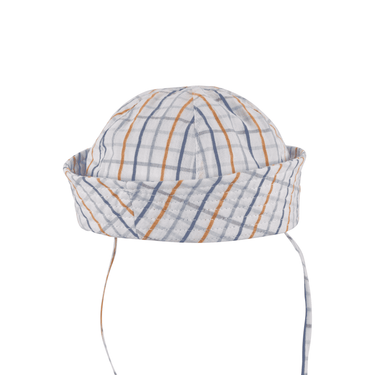 Striped sailor style hat