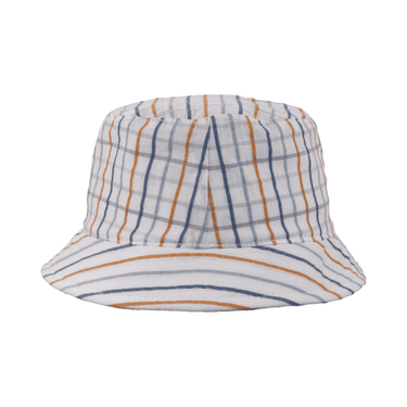 STRIPED gabardine bucket hat