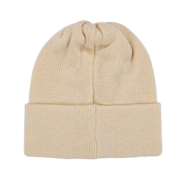 Beanie with turn-up and mini write