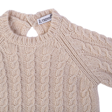 Tutina a trecce con bottoni in batik