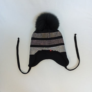 Pure wool and rhinestone aviator hat BRIGHT