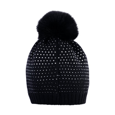 STRASS SET - Hat, Scarf and Gloves in pure virgin wool with STRASS