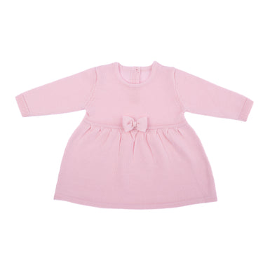 Vestito con fiocco in pura lana