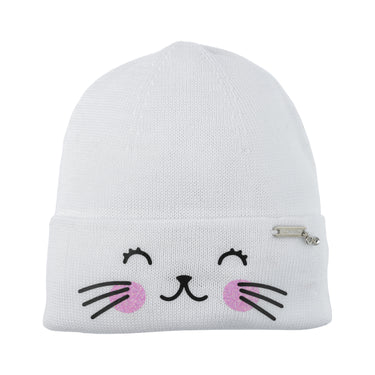 Double cotton hat with kitten pattern