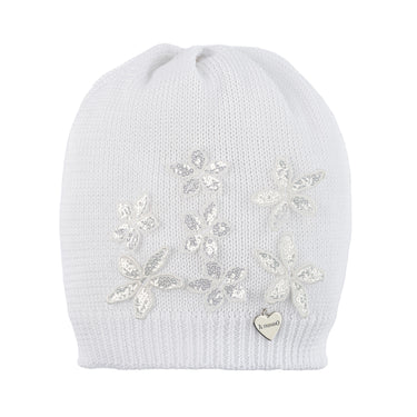 Cotton hat with flowers