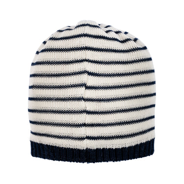 Double layer striped cotton hat