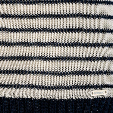 Double layer striped cotton hat