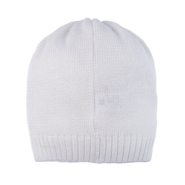 Cotton and lurex hat with rhinestone butterflies