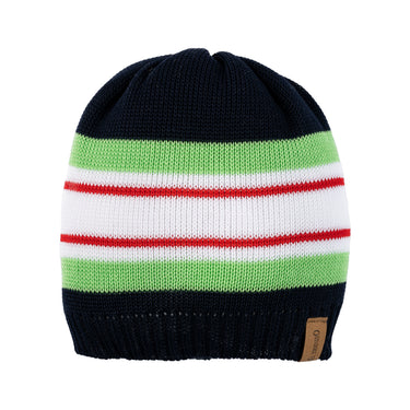 Double layer striped cotton hat