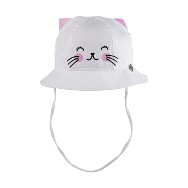 Hat with ruffles and cat ears