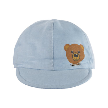 Linen cap with visor