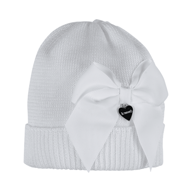 Cotton hat with bow