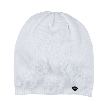 Cotton hat with flowers