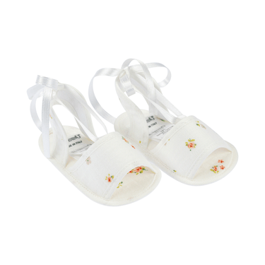 Scarpine neonati con fiori