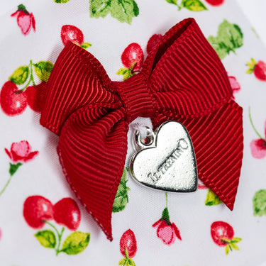 Fascia stoffa con stampa ciliegie