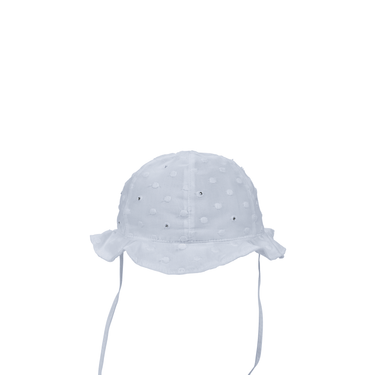 Cappello corolla con lacci e strass