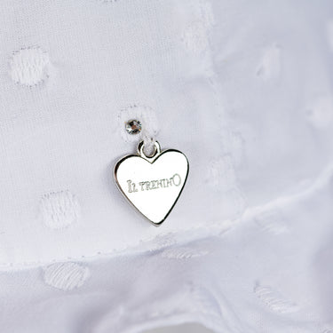 Cappello corolla con lacci e strass