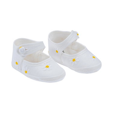 Scarpine neonati con margherite