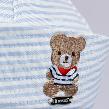 Striped sailor style hat