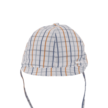 Striped hat with visor