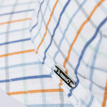 Striped hat with visor