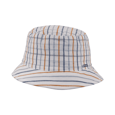 Cappello bucket in gabardina RIGHE