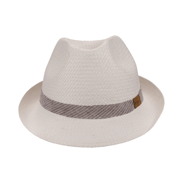 CAPPELLO IN PAGLIA BIANCA STILE JONATHAN