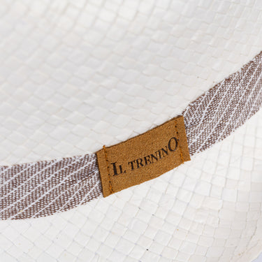 CAPPELLO IN PAGLIA BIANCA STILE JONATHAN