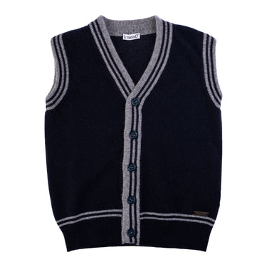 Batik vest with buttons