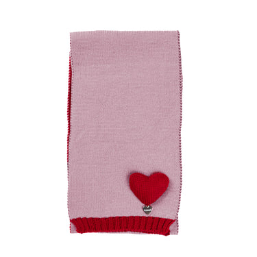Scarf with hearts