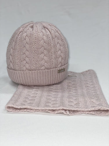 Batik Set Hat and Braided Neck Warmer