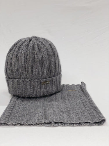 Batik Set Hat and Ribbed Neck Warmer