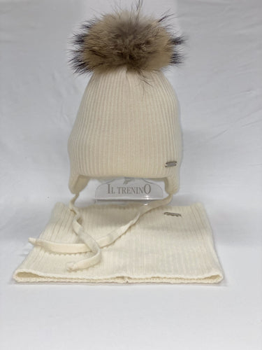 Set in Batik Berretto modello aviatore e scaldacollo a coste