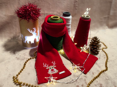 Sciarpa in lana merinos doppia RUDOLF